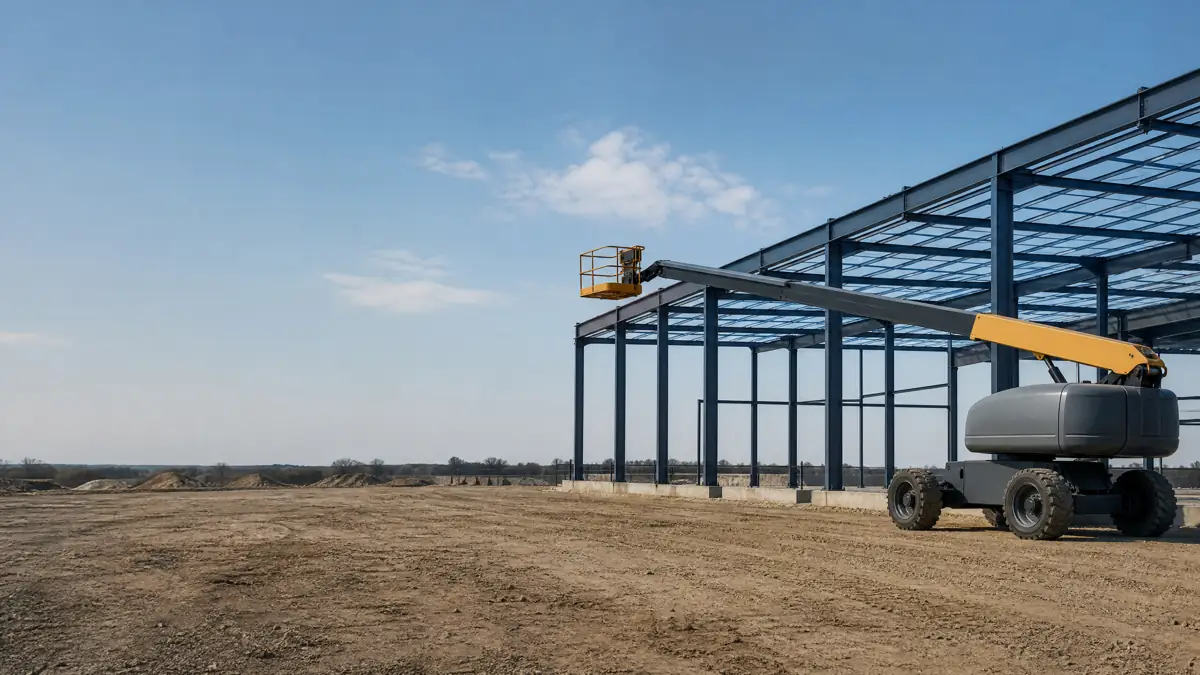 Rough Terrain Scissor Lifts jobsite access in Madison